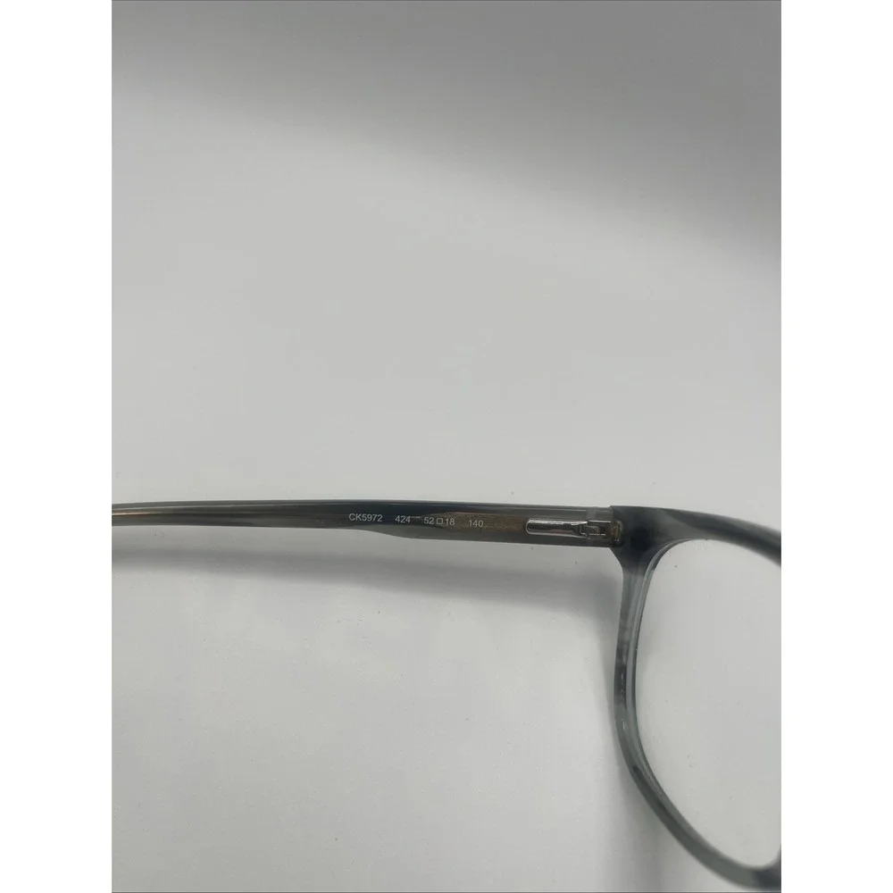 Calvin Klein CK5972 424 Striped Gray Aqua Eyeglasses Frames 52-18 140mm w/case